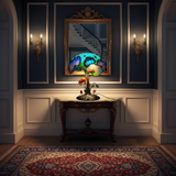 Boho Chic Mushroom Floral Lamp