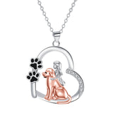 Heart-Shaped Necklace - A Loyal Companion for Dog and Owner