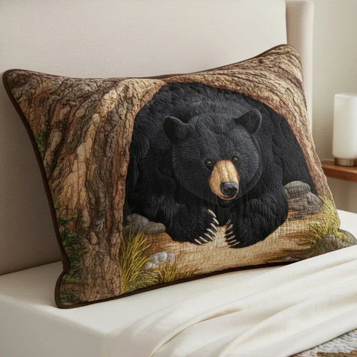 Quilted Pillowcase - Bear Retreat