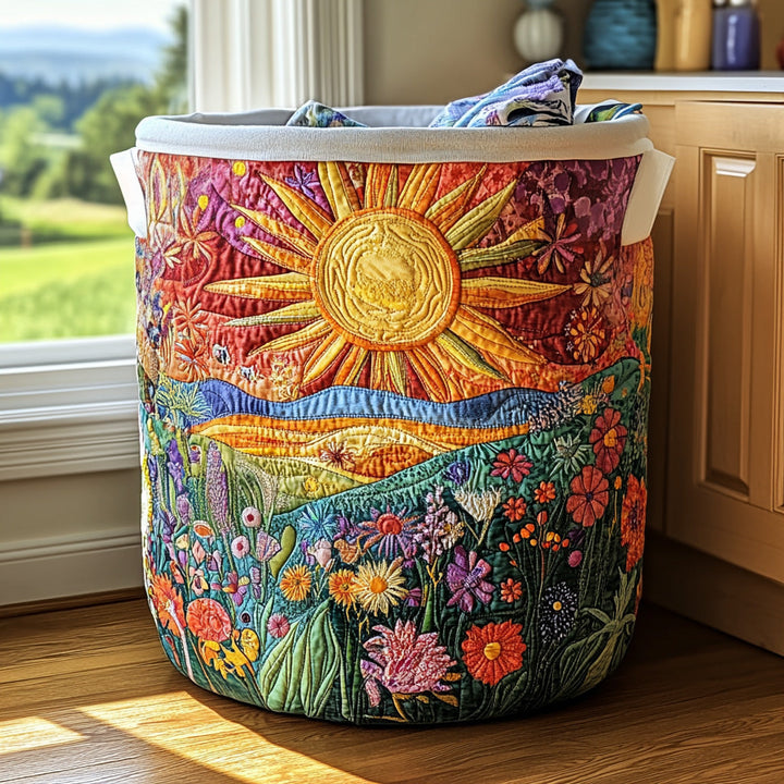 Bright Meadow | Handmade Laundry Basket