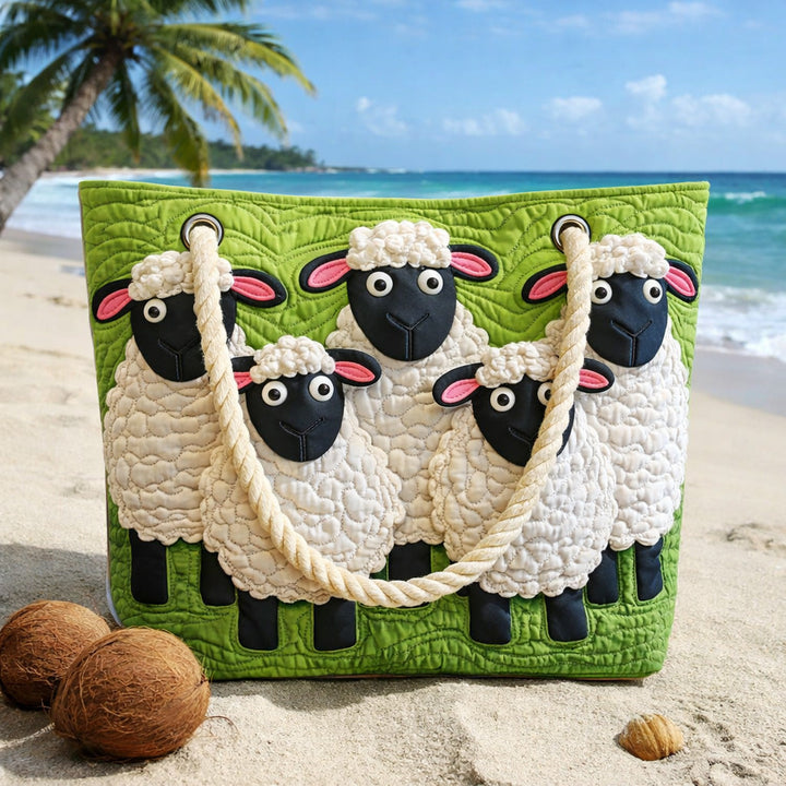 Handmade Beach Bag | Sheep Sky