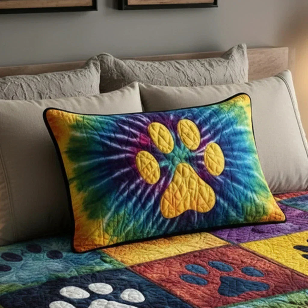Quilted Pillowcase - Romantic Gnomes