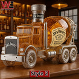 Cement Mixer Whiskey Bottle