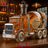 Cement Mixer Whiskey Bottle