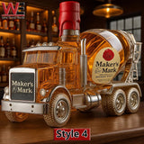 Cement Mixer Whiskey Bottle