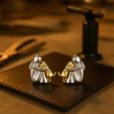 Dog Embrace Earrings