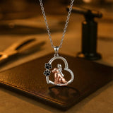 Heart-Shaped Necklace - A Loyal Companion for Dog and Owner