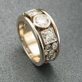 Classic Gold Zircon Ring